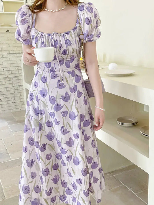 Embroidered Cotton Dress in Hainan Vacation Style