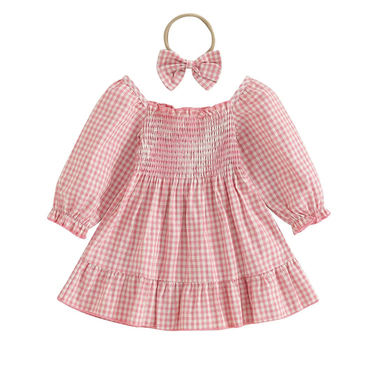 Toddler Baby Girl Dress Cotton Linen Baby Dress Sleeveless Sundress Girls Summer Clothes (Pink Rose 18-24 Months)