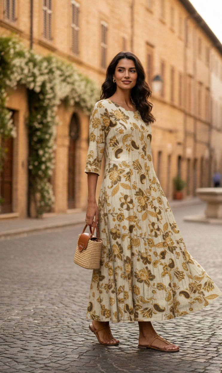 Effortless Elegance: Introducing Our Cotton Silk Midi Dresses