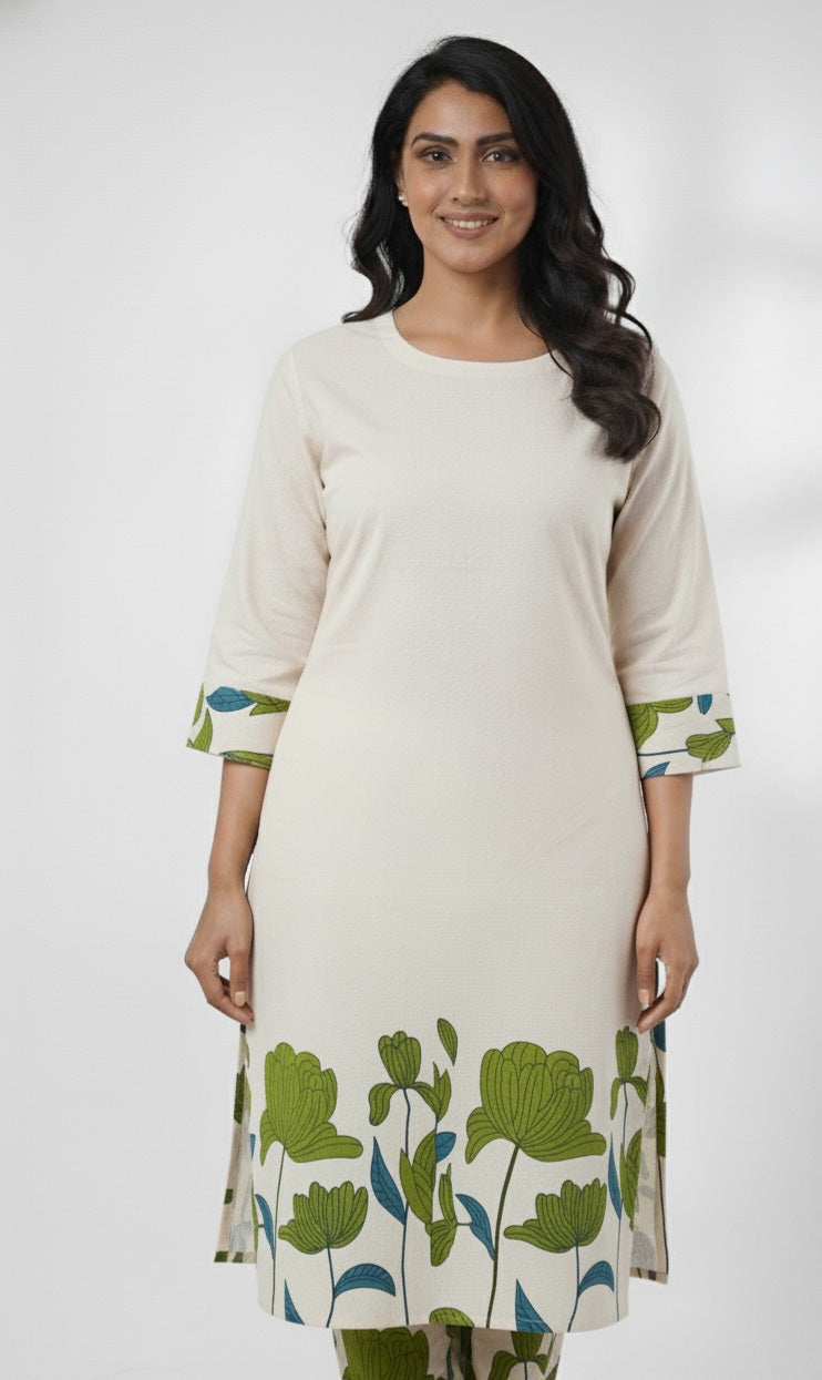 Elegant Handcrafted Cotton Co-ord Set