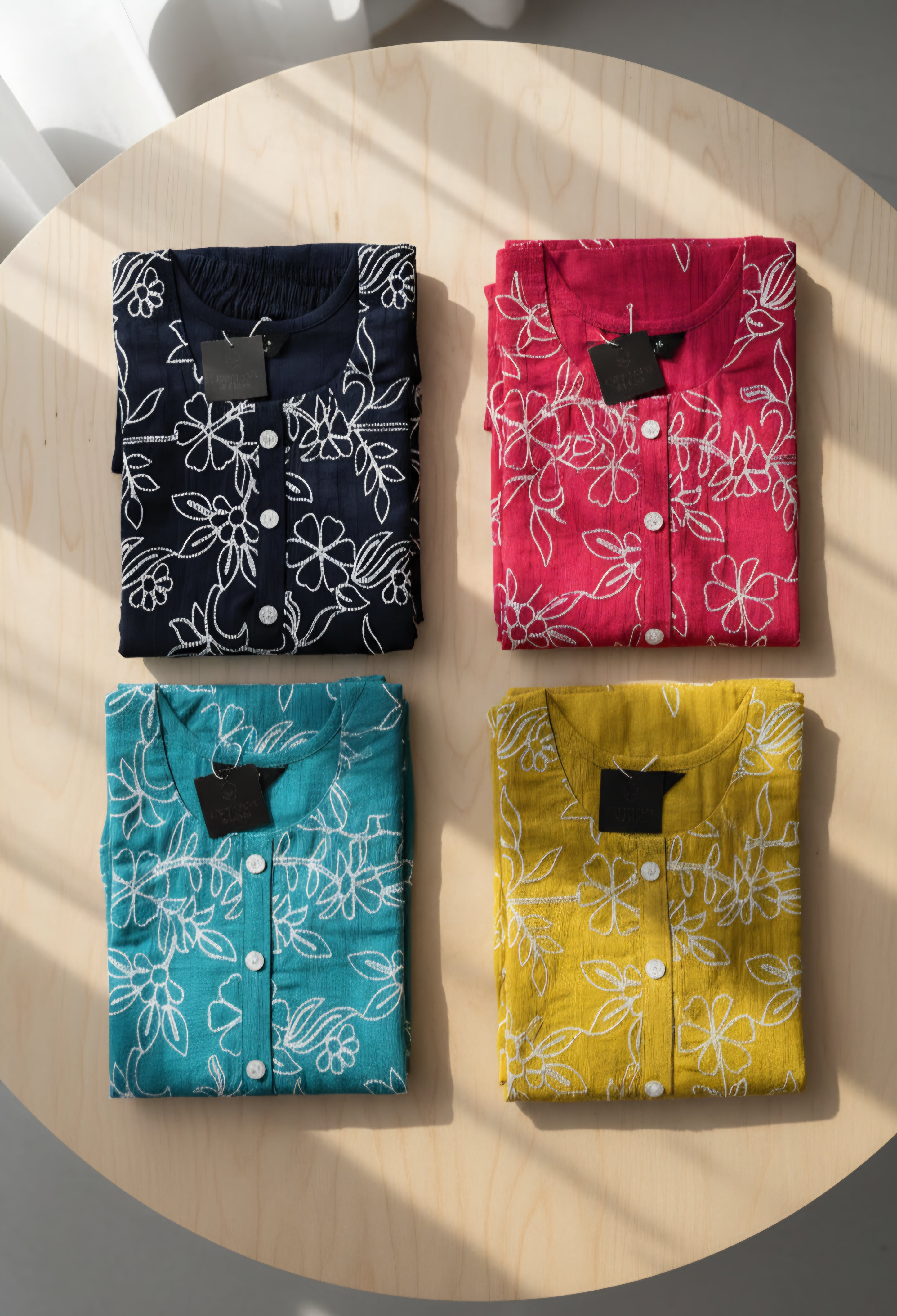 Lucknowi Thread Embroidered Cotton Cord Set