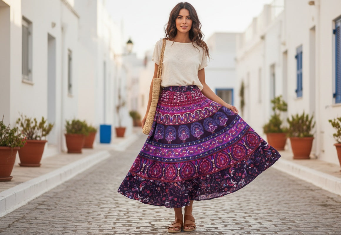 The Jaipuri Wanderer Maxi Skirt