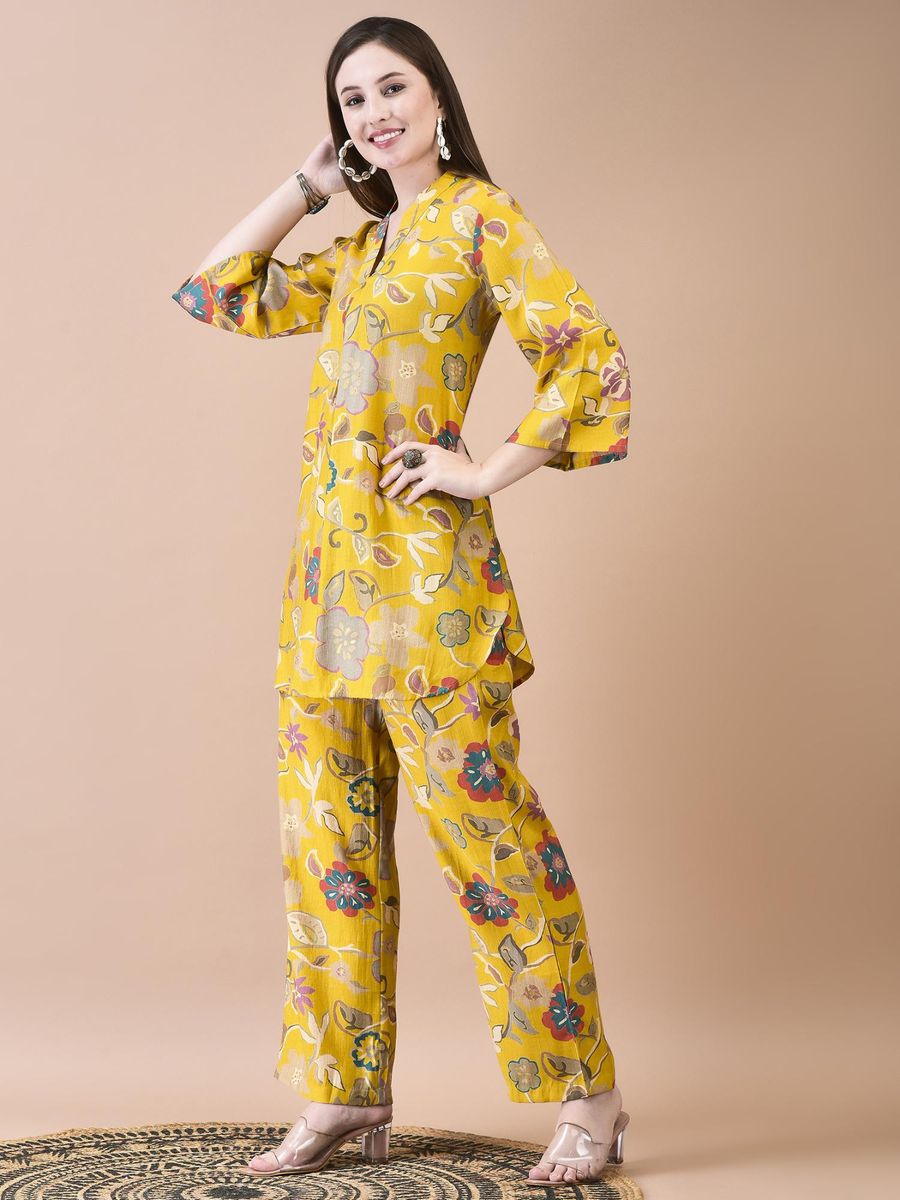 Women Liva Floral Print Co-Ord Set