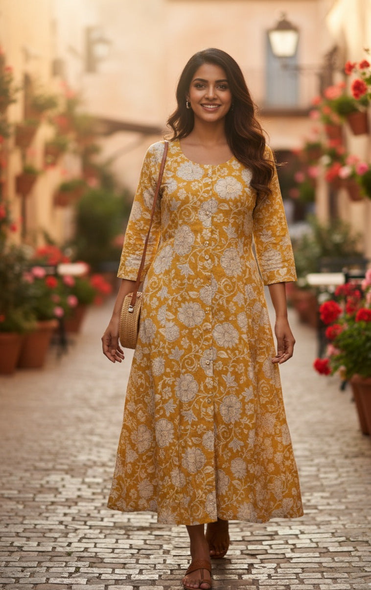 Effortless Elegance: Introducing Our Cotton Silk Midi Dresses