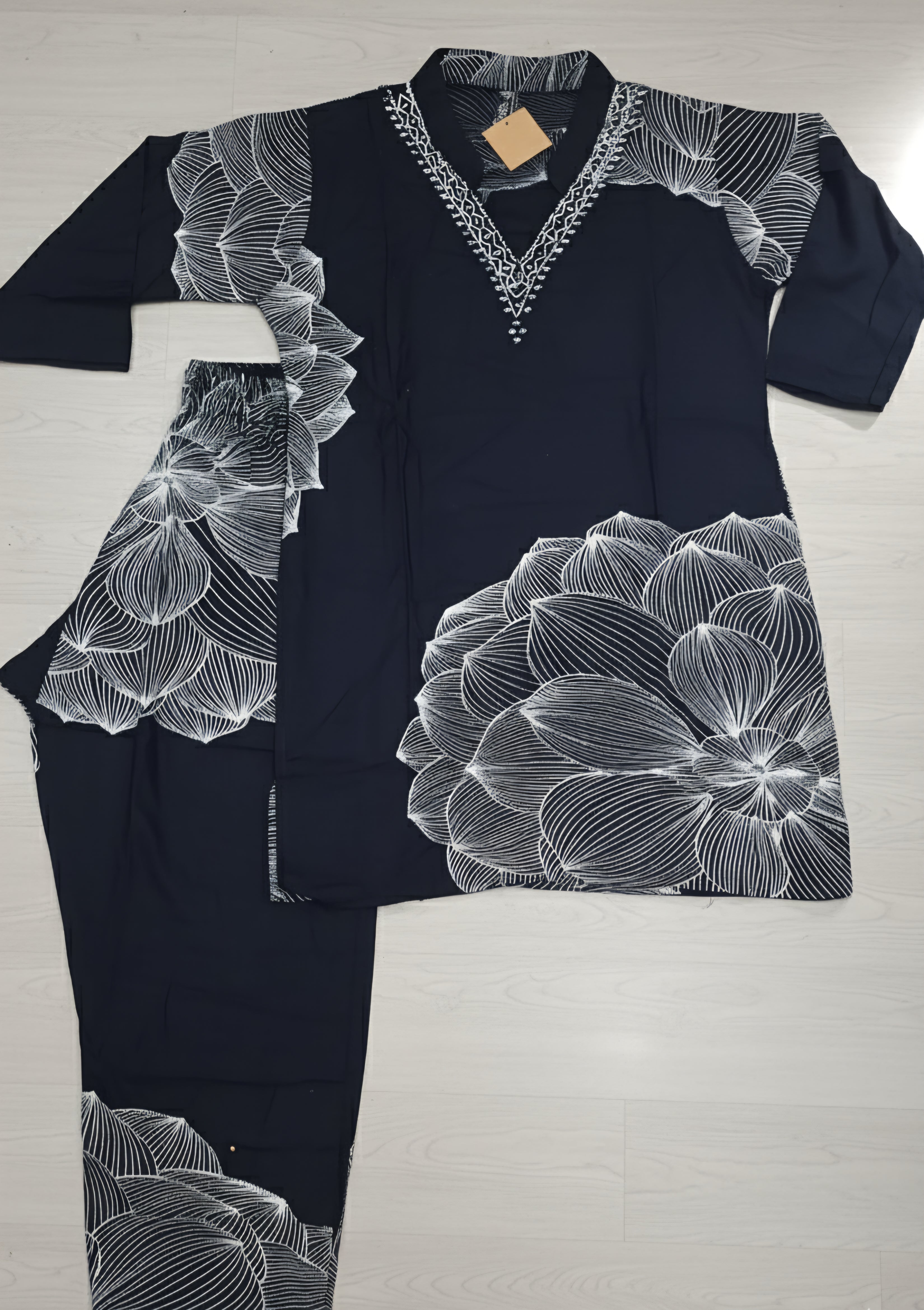 Blissful Cotton Floral Cord Set