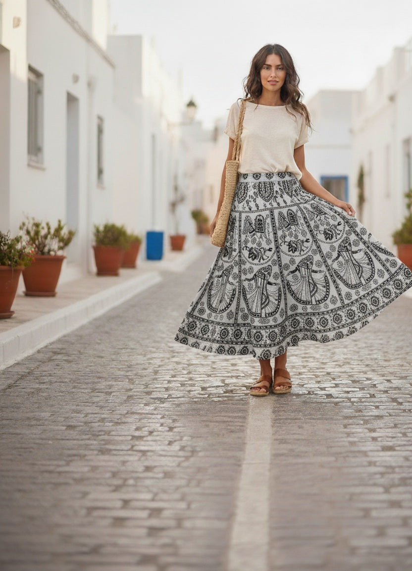 The Jaipuri Wanderer Maxi Skirt