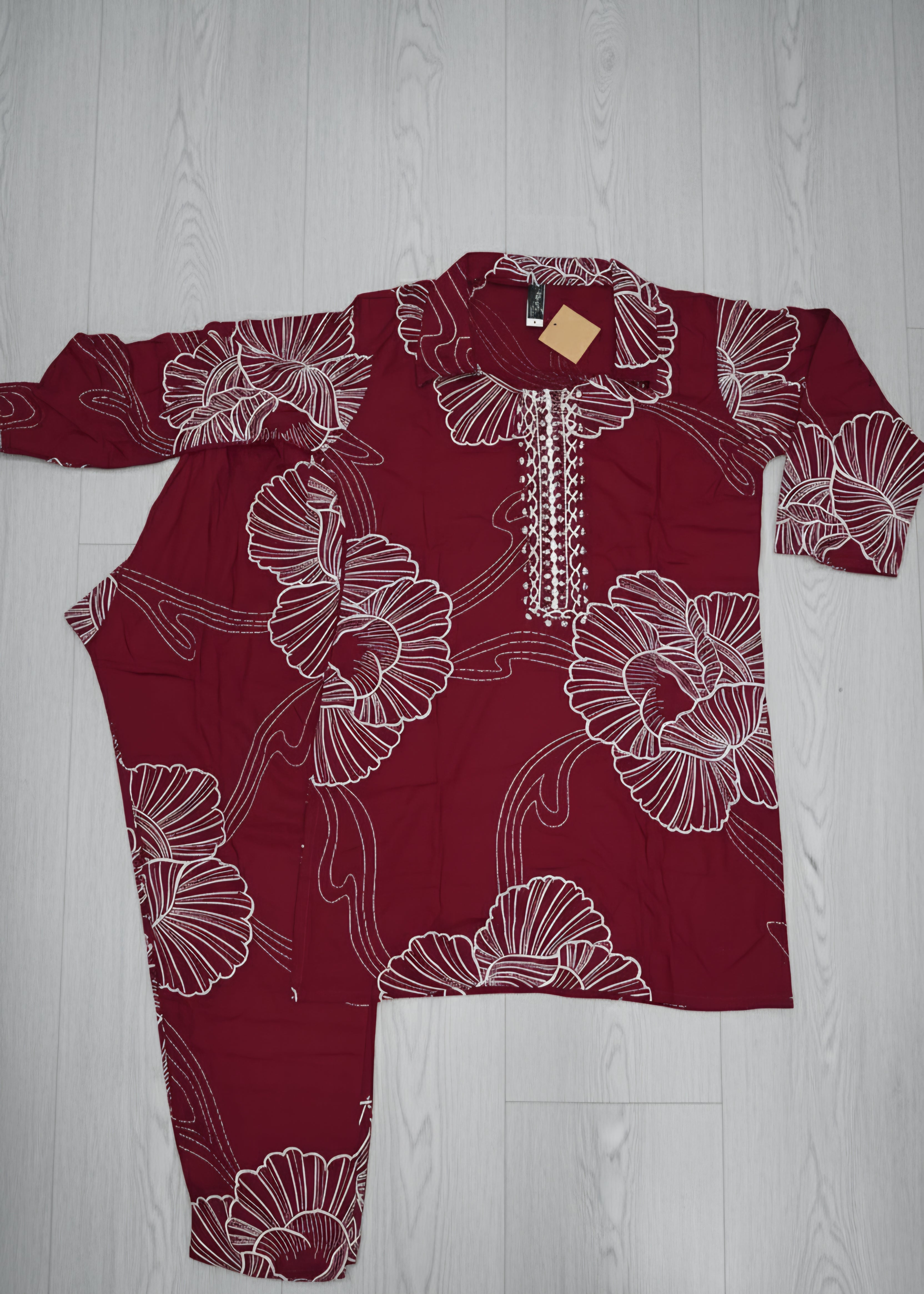 Blissful Cotton Floral Cord Set