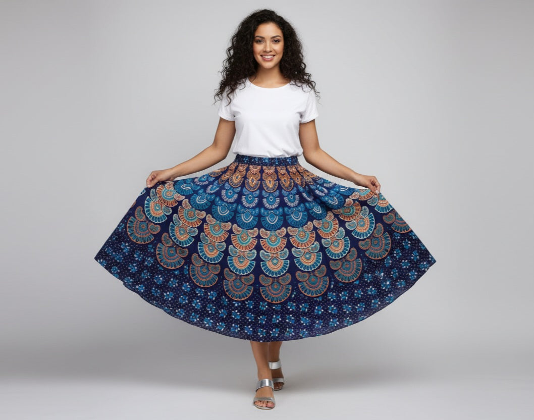 Your New Favorite 3/4 Elephant print Skirt
