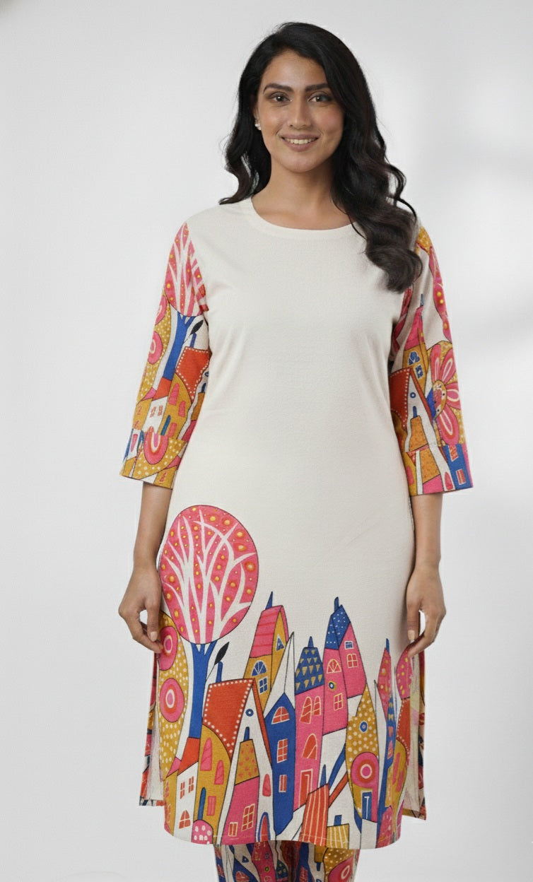 Elegant Handcrafted Cotton Co-ord Set