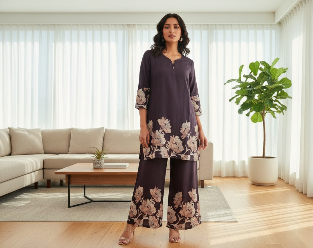 Premium Cotton Co-ord Set for Women – Trendy Printed 2-Piece Set for Summer