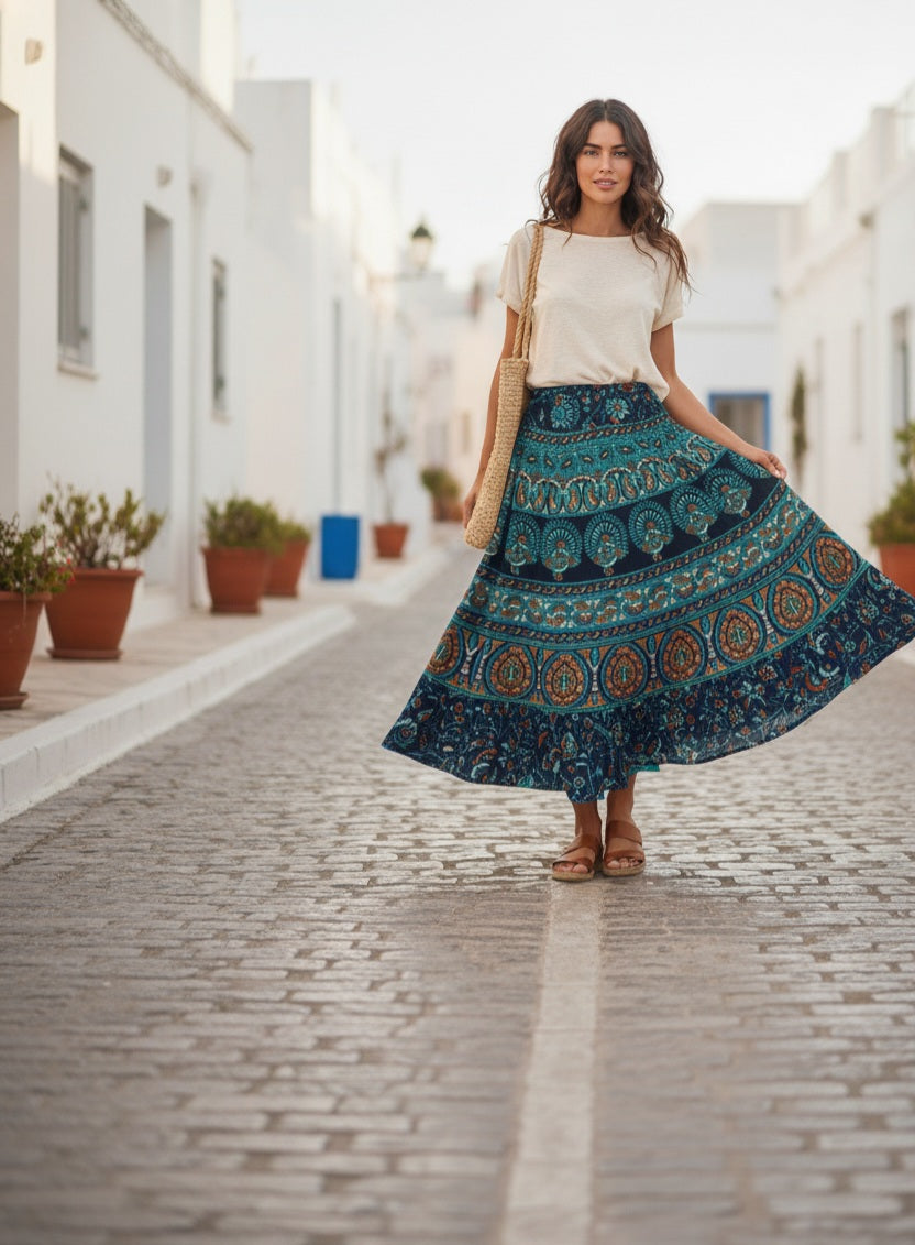 The Jaipuri Wanderer Maxi Skirt