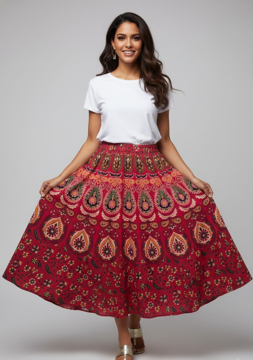 Your New Favorite 3/4 Elephant print Skirt